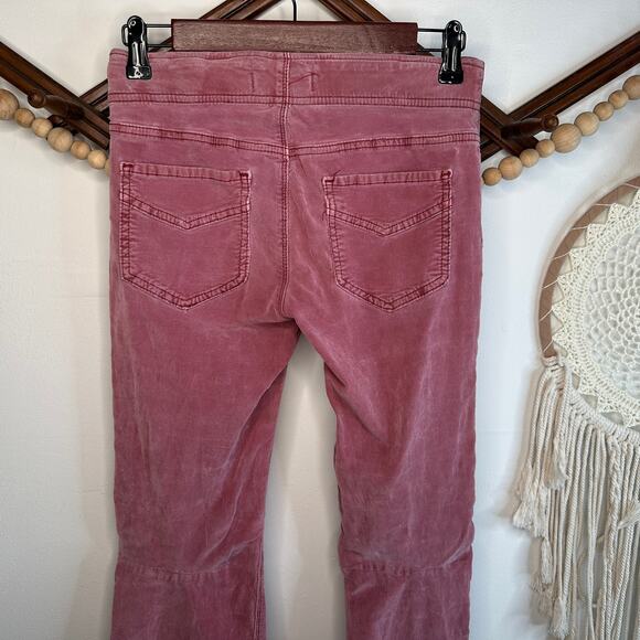 Free People We the Free Pull On Corduroy Garnet Royale Flare Pants - Picture 4 of 6